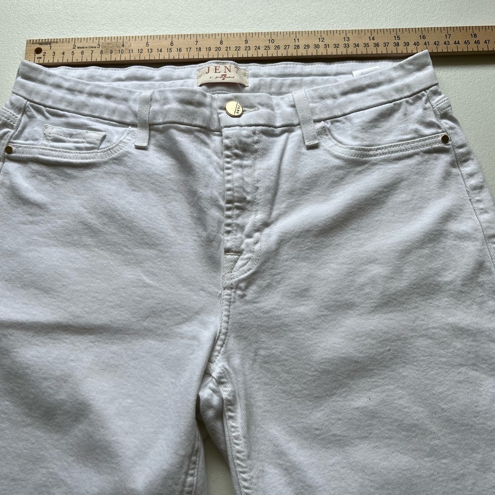 JEN 7 white stretch denim shorts with 5 pockets, size 12 - Picture 8 of 11